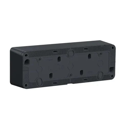 Коробка тройная для накладного монтажа IP55, черный, Mureva Styl Schneider MUR37713