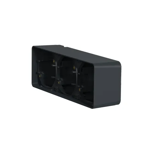 Коробка тройная для накладного монтажа IP55, черный, Mureva Styl Schneider MUR37713