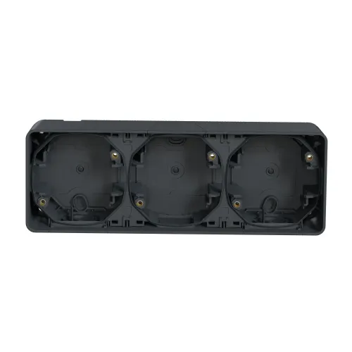 Коробка тройная для накладного монтажа IP55, черный, Mureva Styl Schneider MUR37713