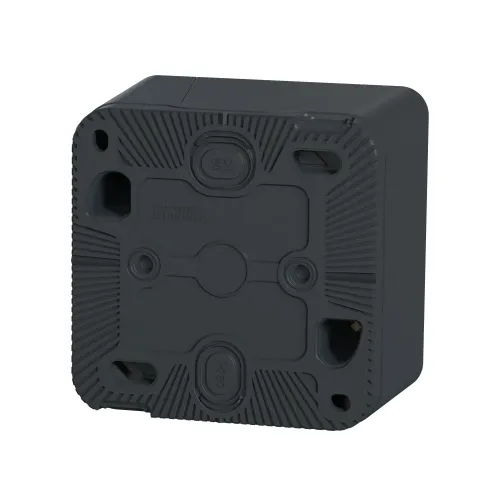 Коробка для накладного монтажа IP55, черный, Mureva Styl Schneider MUR37911