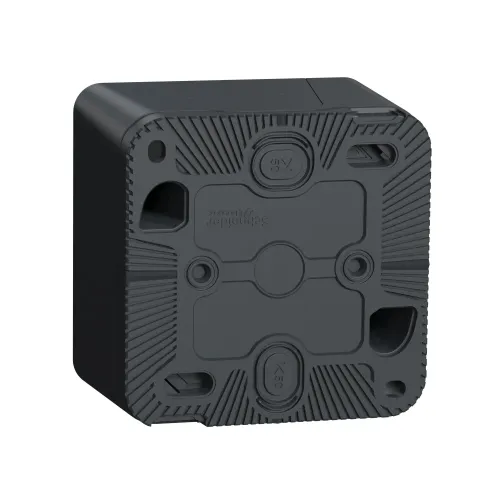 Коробка для накладного монтажа IP55, черный, Mureva Styl Schneider MUR37911
