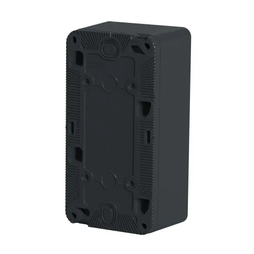 Коробка двойная вертикальная для накладного монтажа IP55, черный, Mureva Styl Schneider MUR37912