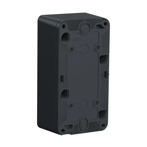 Коробка двойная вертикальная для накладного монтажа IP55, черный, Mureva Styl Schneider MUR37912