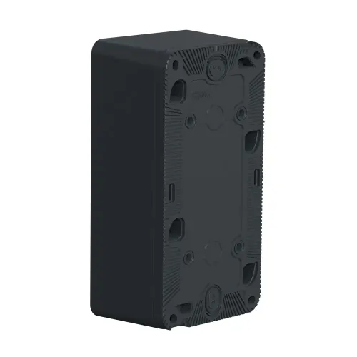 Коробка двойная вертикальная для накладного монтажа IP55, черный, Mureva Styl Schneider MUR37912