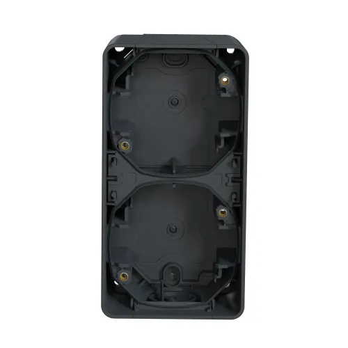 Коробка двойная вертикальная для накладного монтажа IP55, черный, Mureva Styl Schneider MUR37912