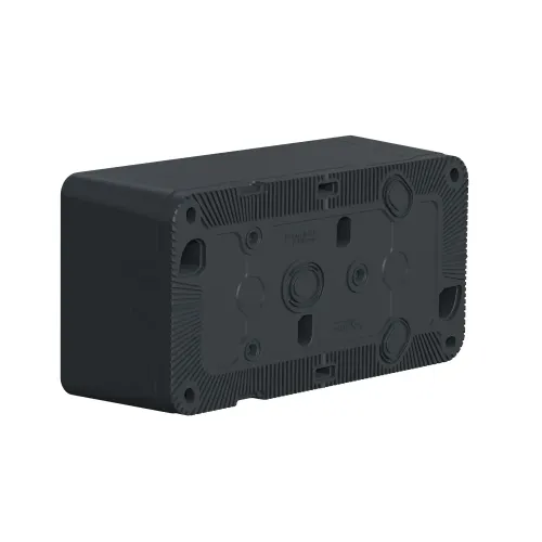 Коробка двойная для накладного монтажа IP55, черный, Mureva Styl Schneider MUR37914