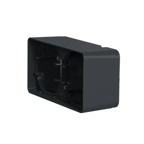 Коробка двойная для накладного монтажа IP55, черный, Mureva Styl Schneider MUR37914