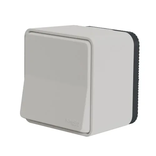 Выключатель влагозащищенный IP55 накладной, белый, Mureva Styl MUR39021 Schneider