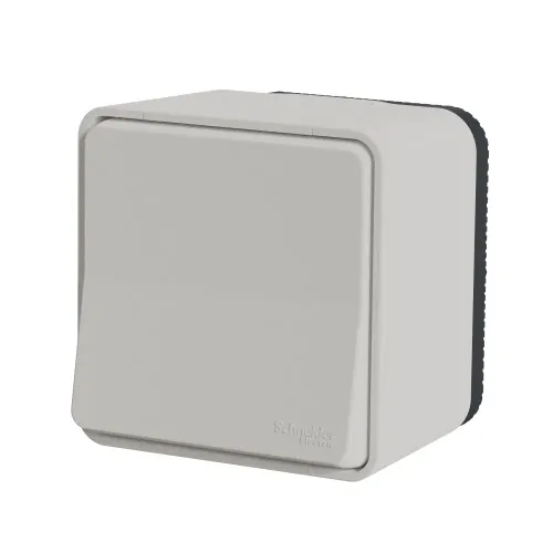 Выключатель влагозащищенный IP55 накладной, белый, Mureva Styl MUR39021 Schneider