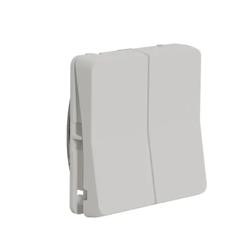 Двухклавишный переключатель IP55, белый, Mureva Styl Schneider MUR39022