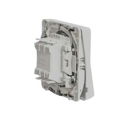 Двухклавишный переключатель IP55, белый, Mureva Styl Schneider MUR39022