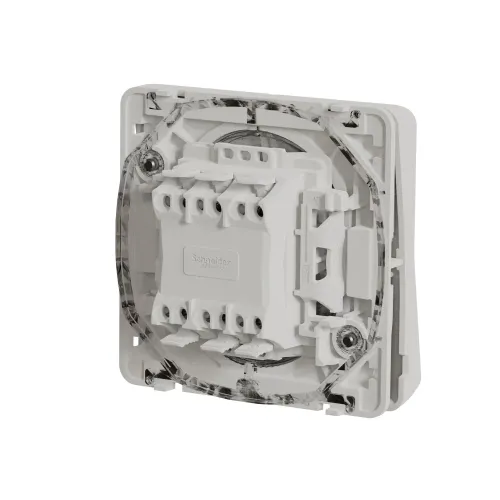 Двухклавишный переключатель IP55, белый, Mureva Styl Schneider MUR39022