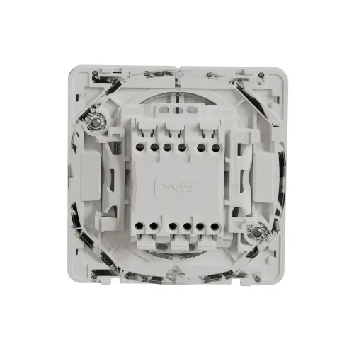 Двухклавишный переключатель IP55, белый, Mureva Styl Schneider MUR39022