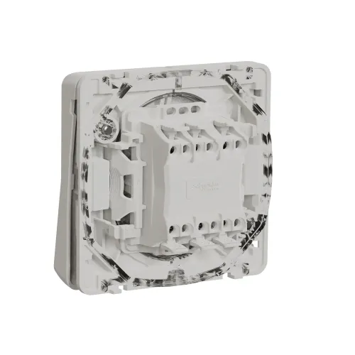 Двухклавишный переключатель IP55, белый, Mureva Styl Schneider MUR39022