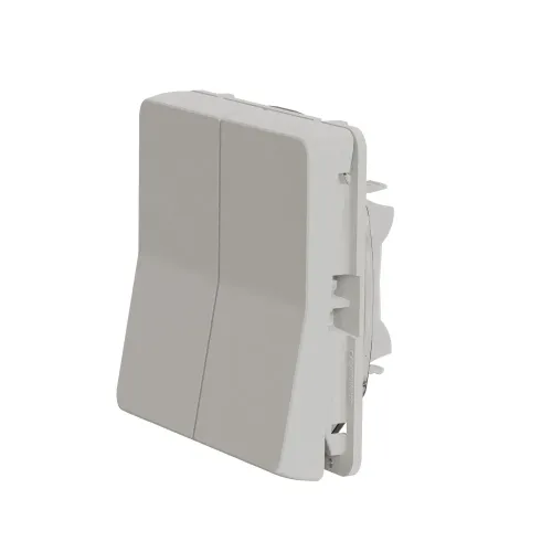 Двухклавишный переключатель IP55, белый, Mureva Styl Schneider MUR39022