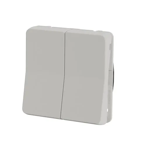Двухклавишный переключатель IP55, белый, Mureva Styl Schneider MUR39022