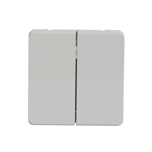 Двухклавишный переключатель IP55, белый, Mureva Styl Schneider MUR39022