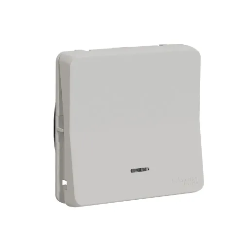 Переключатель с подсветкой IP55, белый, Mureva Styl Schneider MUR39024