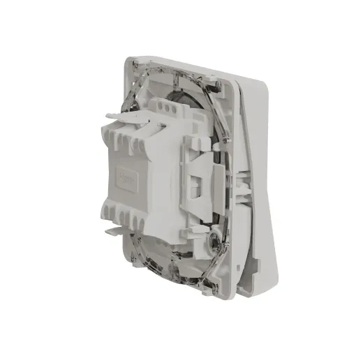 Переключатель с подсветкой IP55, белый, Mureva Styl Schneider MUR39024