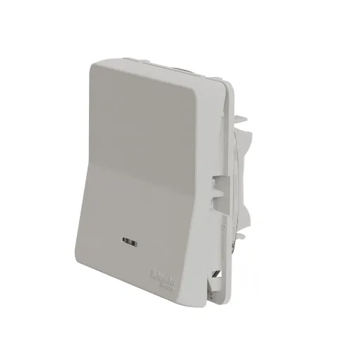 Переключатель с подсветкой IP55, белый, Mureva Styl Schneider MUR39024