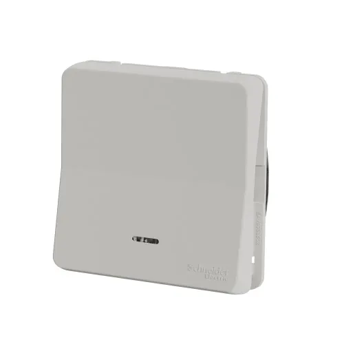 Переключатель с подсветкой IP55, белый, Mureva Styl Schneider MUR39024