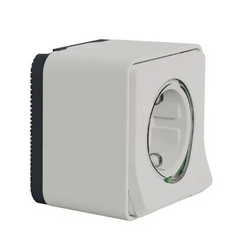 Розетка электрическая 220В, накладная IP55, белый, Mureva Styl Schneider MUR39034