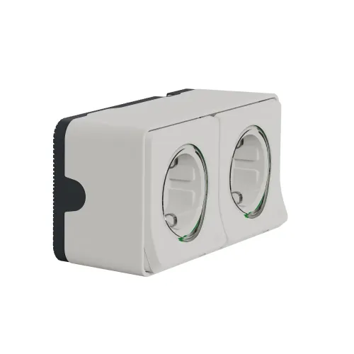 Блок электрических розеток 2х220В, накладной IP55, белый, Mureva Styl Schneider MUR39035