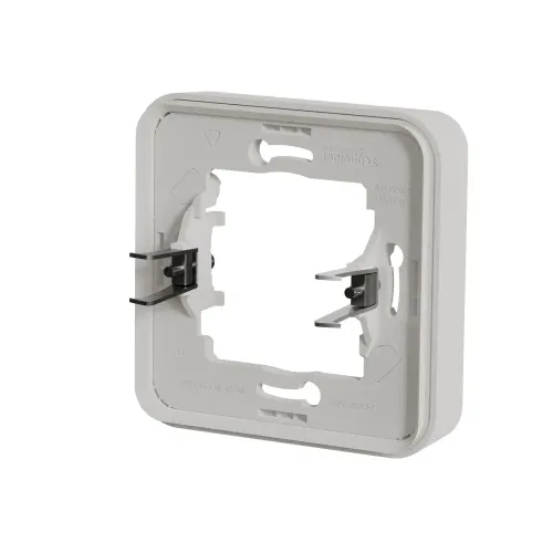 Рамка 1 пост с монтажными лапками IP55, белый, Mureva Styl Schneider MUR39108