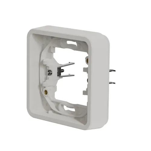 Рамка 1 пост с монтажными лапками IP55, белый, Mureva Styl Schneider MUR39108