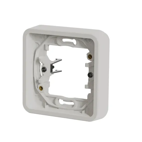 Рамка 1 пост с монтажными лапками IP55, белый, Mureva Styl Schneider MUR39108