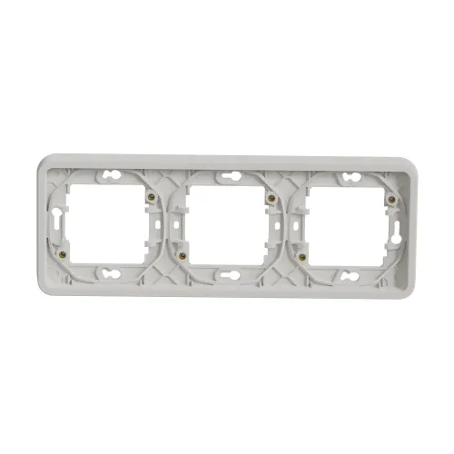 Рамка 3 поста IP55, белый, Mureva Styl Schneider MUR39109