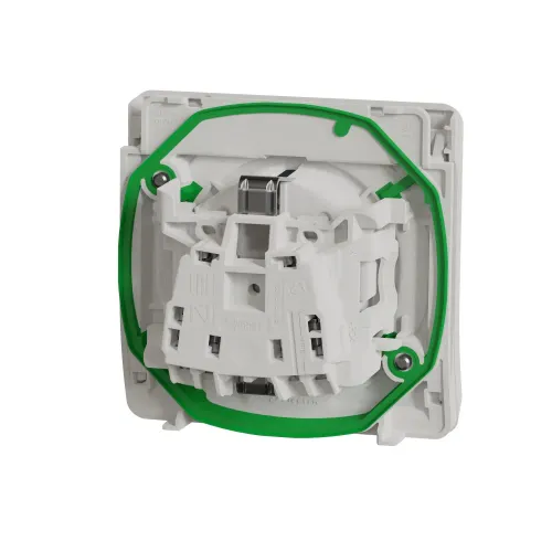 Розетка электрическая 220В IP55, белый, Mureva Styl Schneider MUR39134