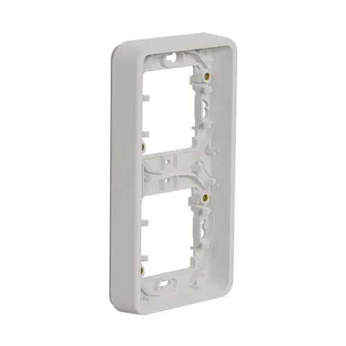 Рамка 2 поста, вертикальная IP55, белый, Mureva Styl Schneider MUR39151