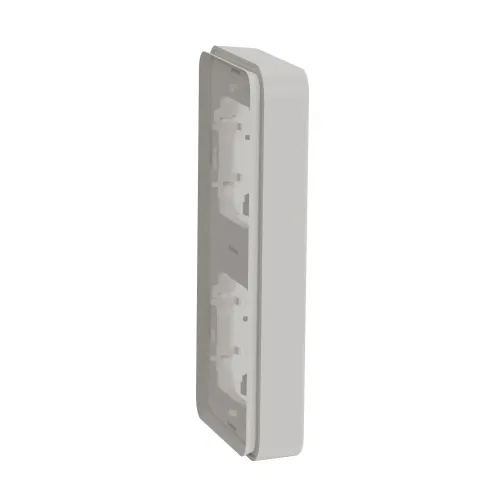 Рамка 2 поста, вертикальная IP55, белый, Mureva Styl Schneider MUR39151