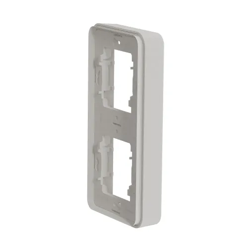 Рамка 2 поста, вертикальная IP55, белый, Mureva Styl Schneider MUR39151