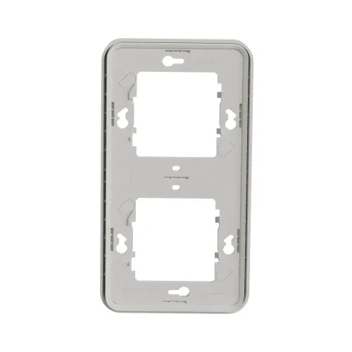 Рамка 2 поста, вертикальная IP55, белый, Mureva Styl Schneider MUR39151