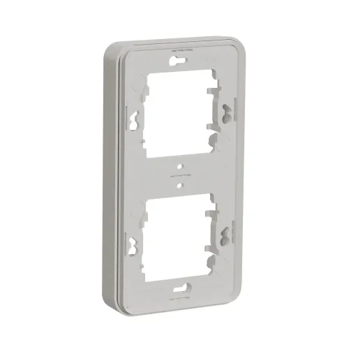 Рамка 2 поста, вертикальная IP55, белый, Mureva Styl Schneider MUR39151