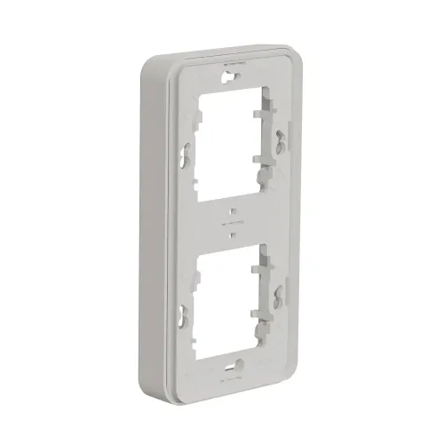 Рамка 2 поста, вертикальная IP55, белый, Mureva Styl Schneider MUR39151