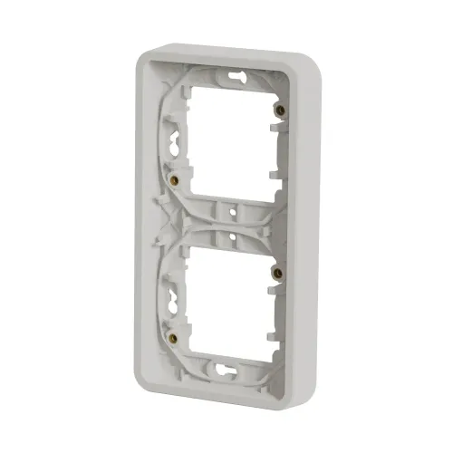 Рамка 2 поста, вертикальная IP55, белый, Mureva Styl Schneider MUR39151
