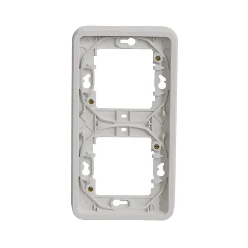Рамка 2 поста, вертикальная IP55, белый, Mureva Styl Schneider MUR39151