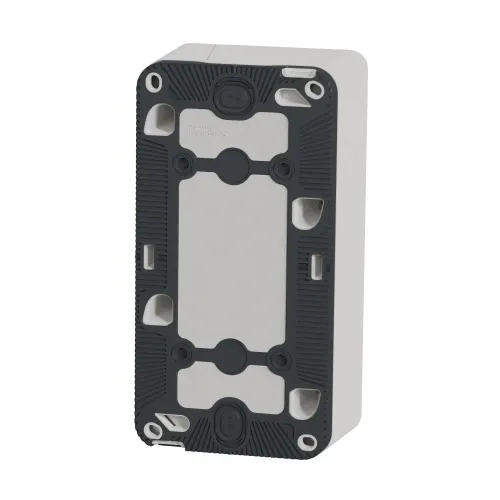 Коробка двойная вертикальная для накладного монтажа IP55, белый, Mureva Styl Schneider MUR39912