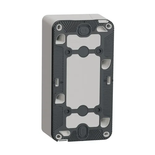 Коробка двойная вертикальная для накладного монтажа IP55, белый, Mureva Styl Schneider MUR39912