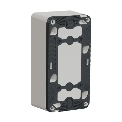 Коробка двойная вертикальная для накладного монтажа IP55, белый, Mureva Styl Schneider MUR39912