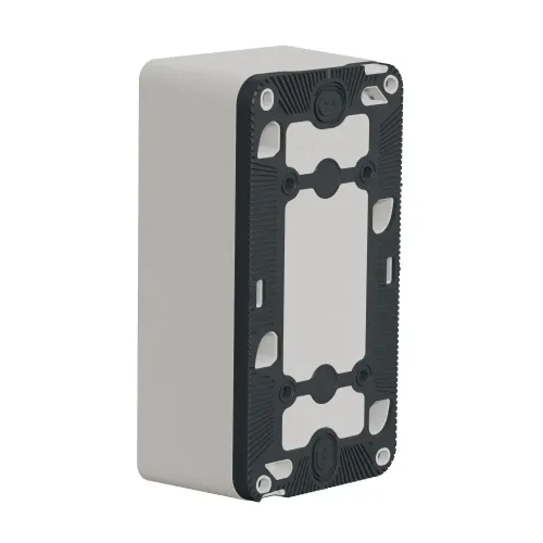 Коробка двойная вертикальная для накладного монтажа IP55, белый, Mureva Styl Schneider MUR39912