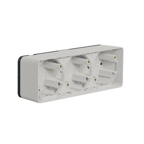 Коробка тройная для накладного монтажа IP55, белый, Mureva Styl Schneider MUR39913