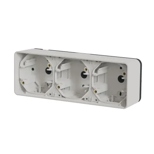 Коробка тройная для накладного монтажа IP55, белый, Mureva Styl Schneider MUR39913