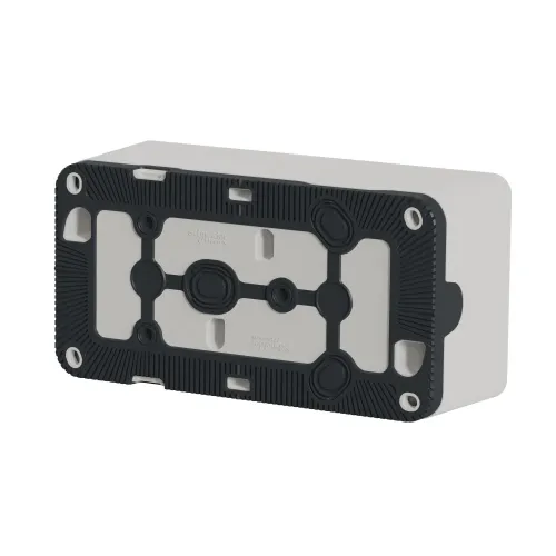 Коробка двойная для накладного монтажа IP55, белый, Mureva Styl Schneider MUR39914