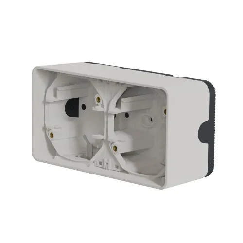 Коробка двойная для накладного монтажа IP55, белый, Mureva Styl Schneider MUR39914