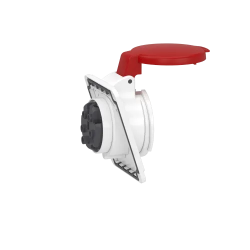 Розетка скрытая угловая, 16А, 3P+N+E, IP44, 380В, винтовая PKF16F435