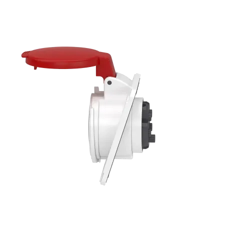 Розетка скрытая угловая, 16А, 3P+N+E, IP44, 380В, винтовая PKF16F435